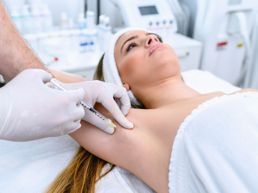 Botox-Behandlung in den Achseln